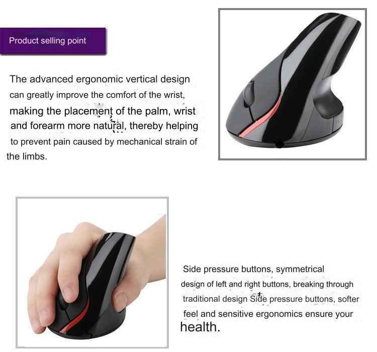 Ergonomic mouse displaying various angles