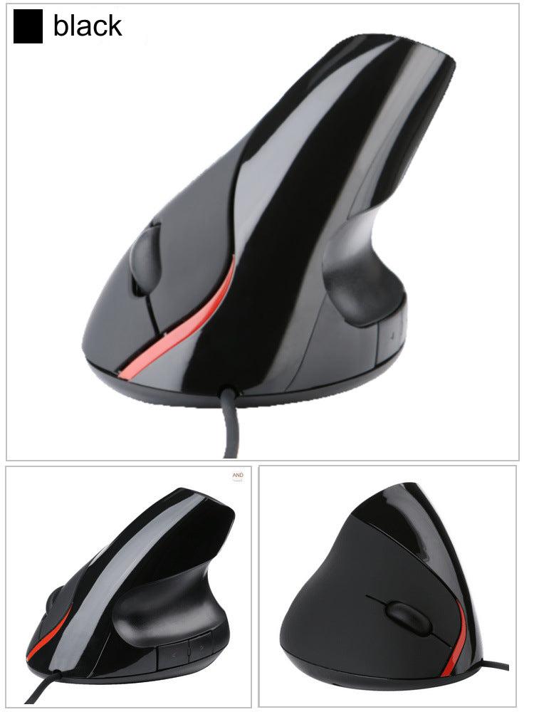 High-resolution optical mouse in black
