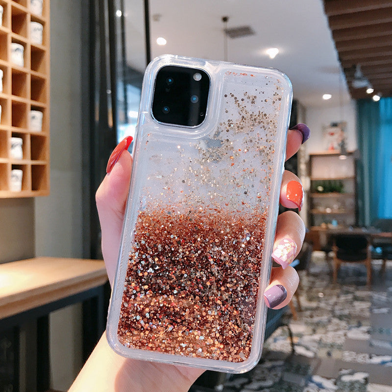 Angled view of shockproof phone case on table