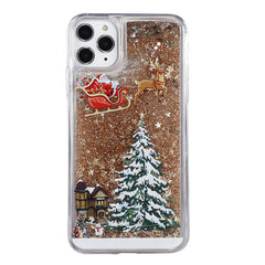 Festive Glitter Liquid Case for iPhone - pink