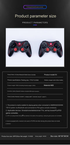 X3 controller with smartphone connection