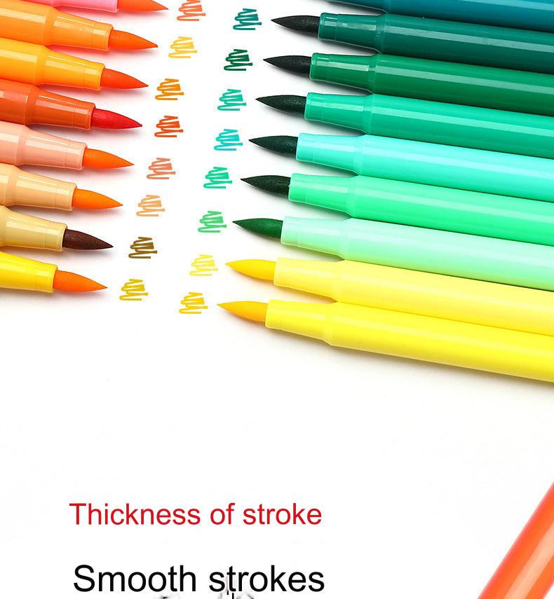 Vibrant Washable Watercolor Brush Pens Set in 12 colours