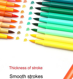 Vibrant Washable Watercolor Brush Pens Set in 12 colours
