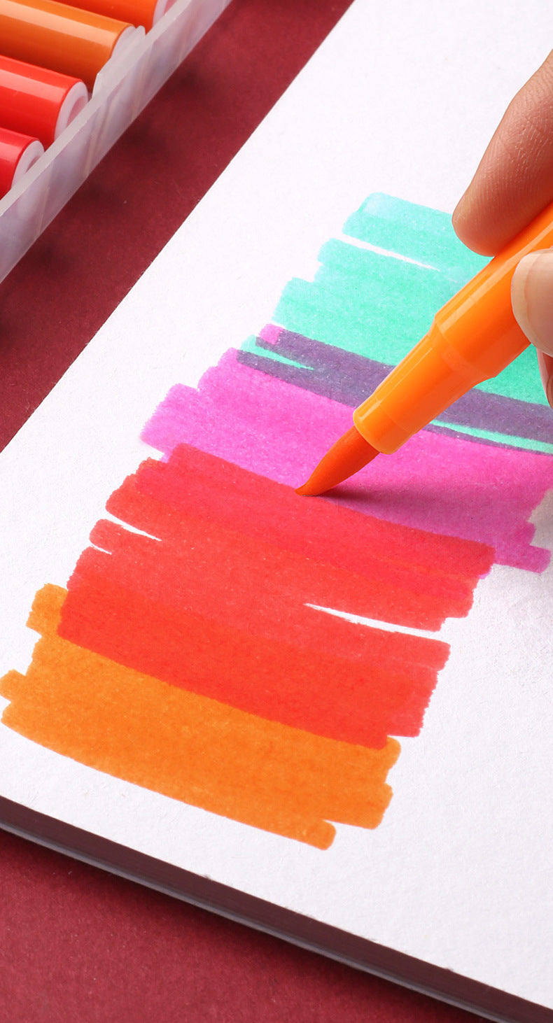 Vibrant Washable Watercolor Brush Pens Set in 18 colours