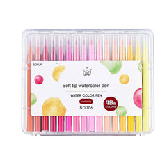 Vibrant Washable Watercolor Brush Pens Set in 36 colours