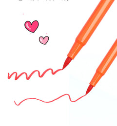 Vibrant Washable Watercolor Brush Pens Set in 48 colours
