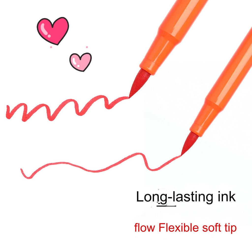 Children using Vibrant Washable Watercolor Brush Pens