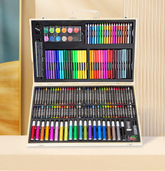 compact wooden art box