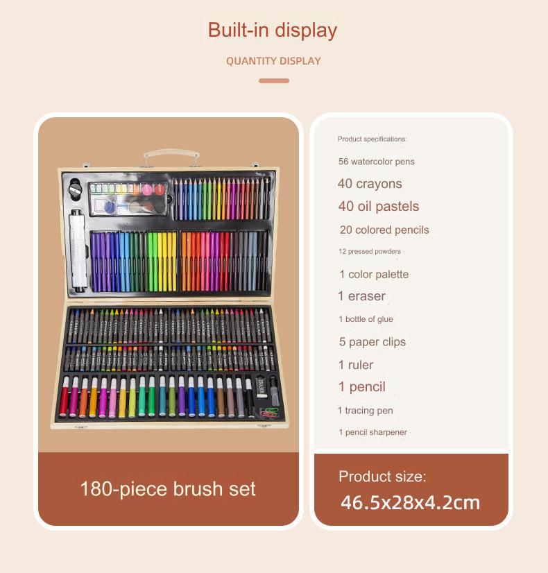 Deluxe Wooden Art Set front view