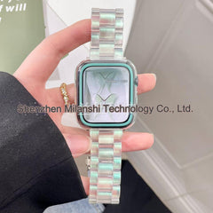 Mermaid Pink resin watch band for Apple Watch