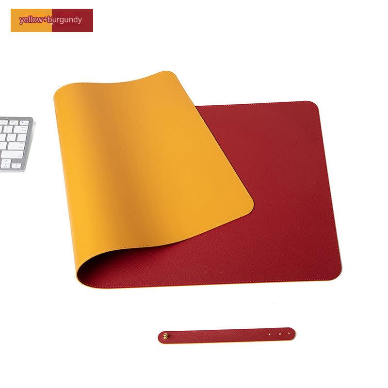 Extra large waterproof leather mouse pad design 1