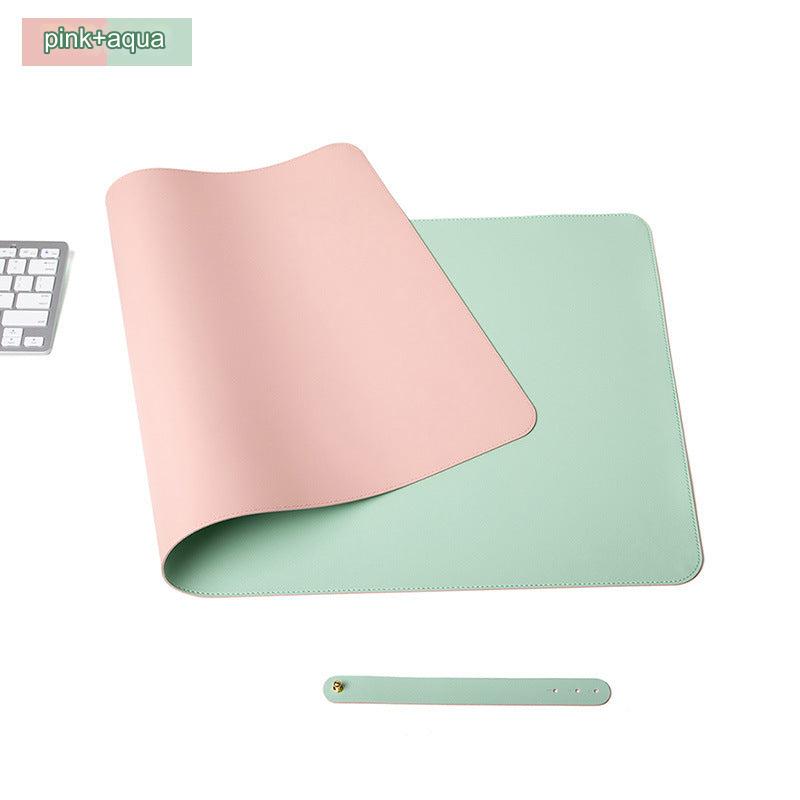 Extra large waterproof leather mouse pad design 1