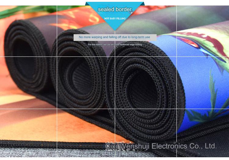 Large fabric mouse pad in vibrant colours