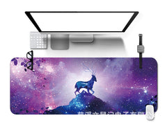 Unique design desk mat showing colourful graphics