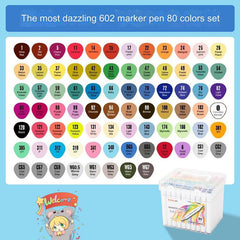 Packaging of the Premium Dual-Head Oil-Based Markers Set