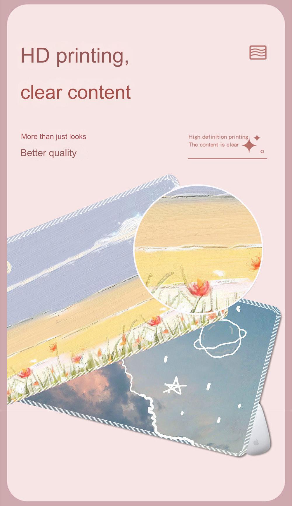 Artistic mouse pad for gamers
