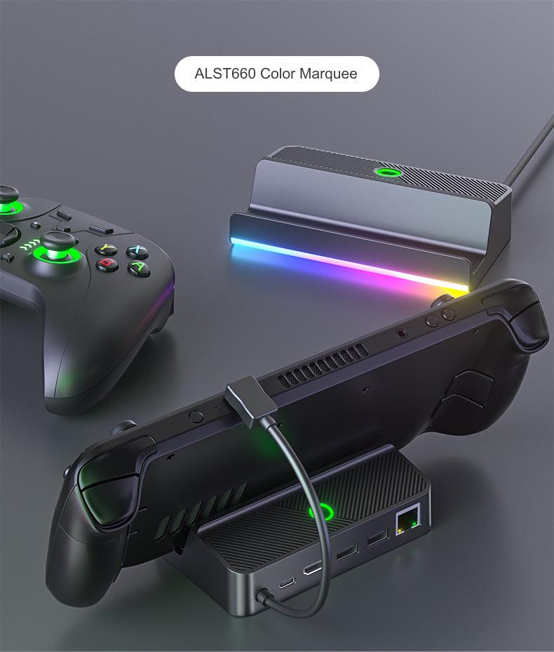 RGB lighting effect on GameDeck Pro Dock