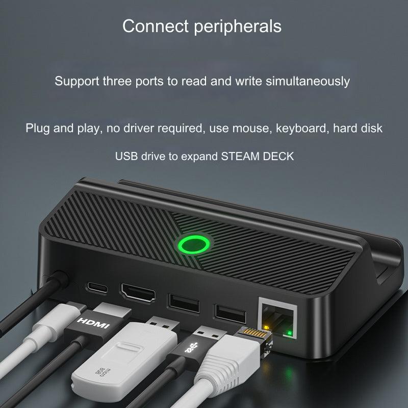 RGB lighting effect on GameDeck Pro Dock
