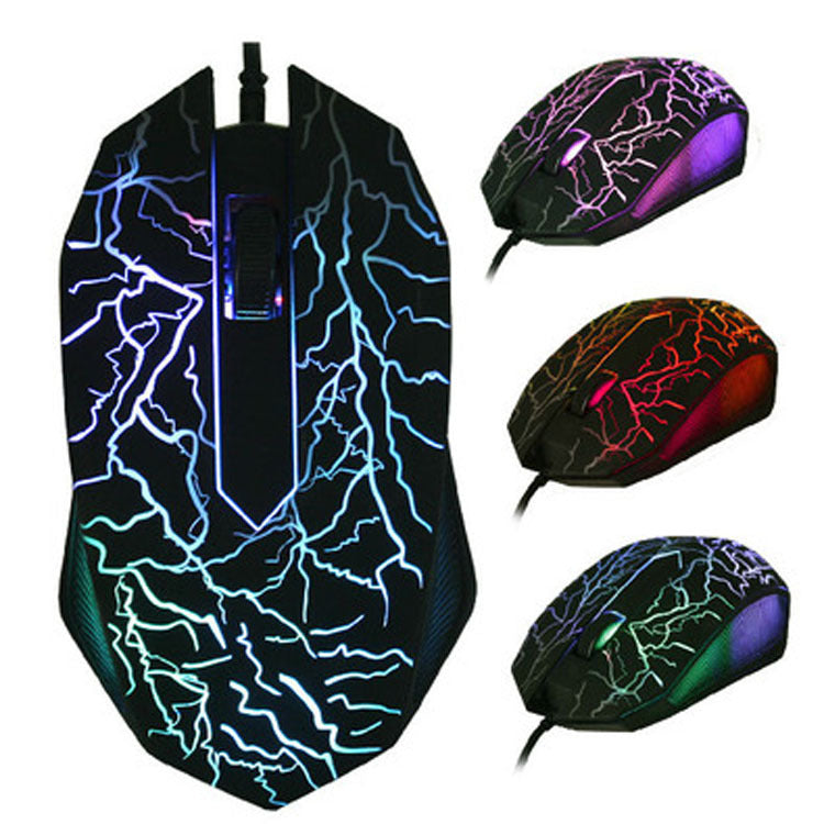 Detailed view of the RGB gaming mouse