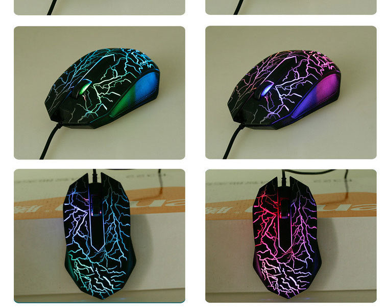 Gaming mouse showcased with vibrant colours