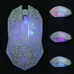 Gaming mouse in black and white colour options