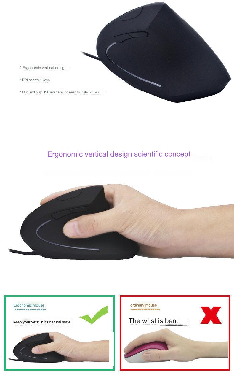Close-up of ergonomic mouse buttons