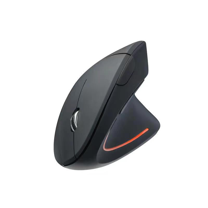 Ergonomic wireless mouse on desk