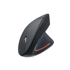 Ergonomic wireless mouse on desk