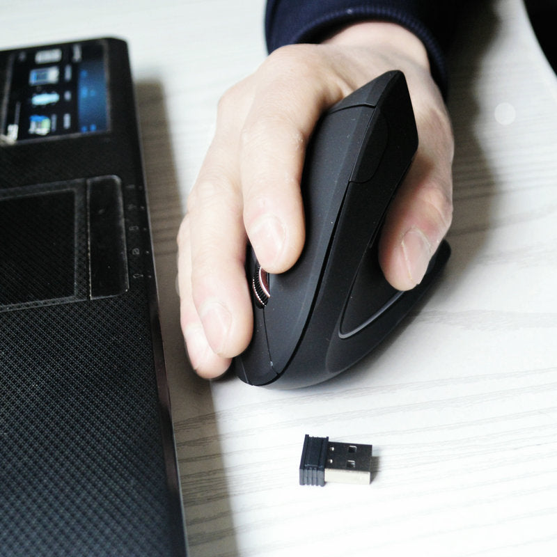 Lightweight wireless mouse in hand