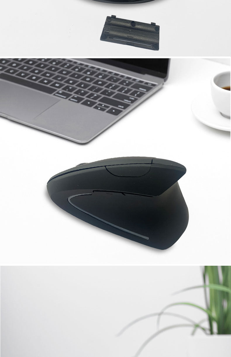 Silent ergonomic gaming mouse