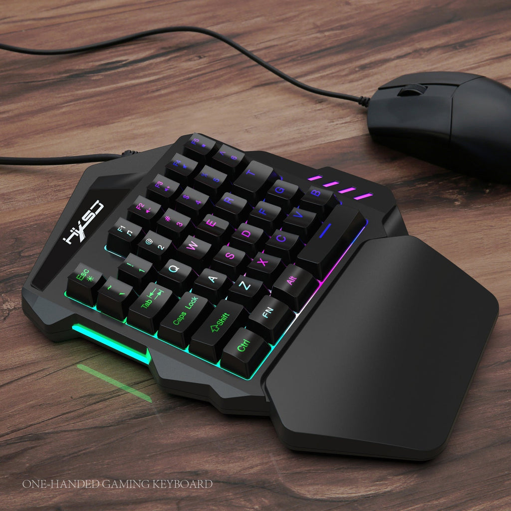 Image of the gaming keyboard in use during a game session