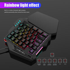 Image of the RGB gaming keyboard from the front view