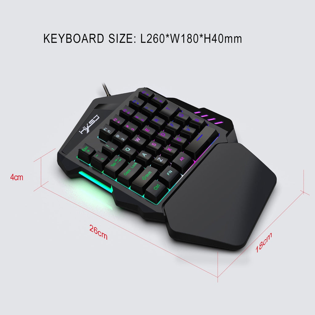 Keyboard cable length display for setup flexibility