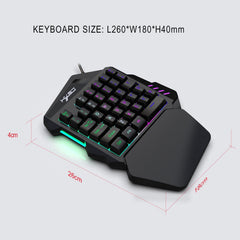 Keyboard cable length display for setup flexibility