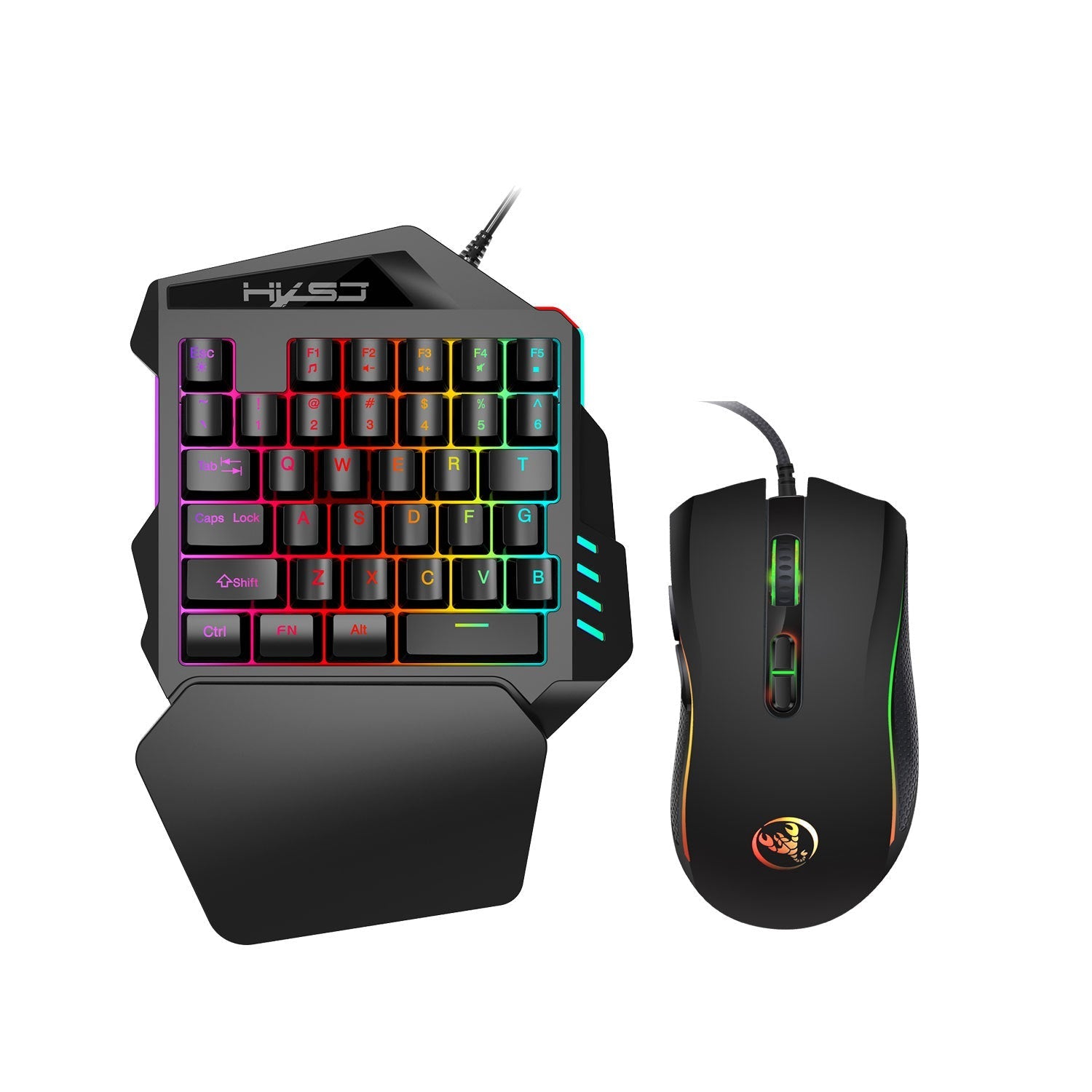 Image of the gaming keyboard in use during a game session