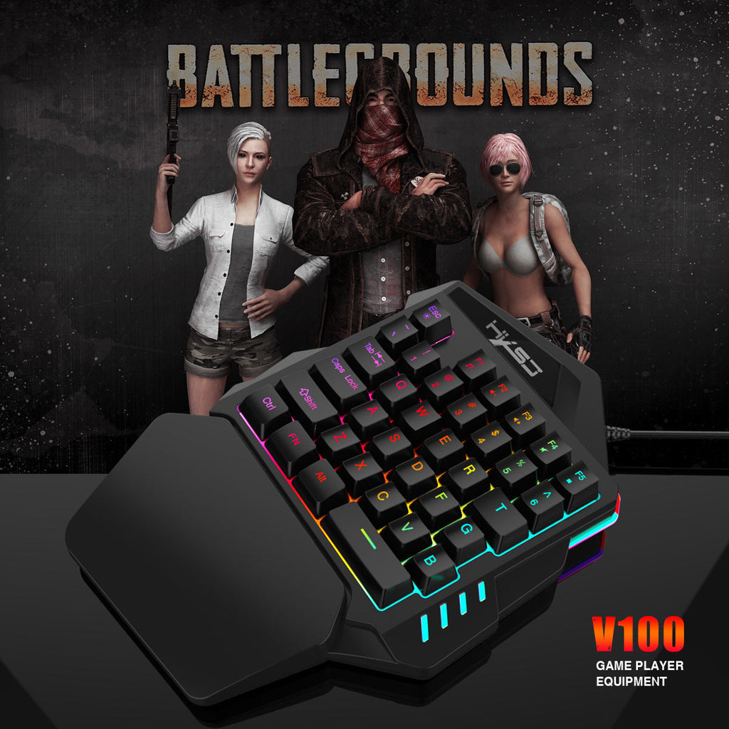 Image of the RGB gaming keyboard from the front view
