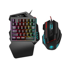 Image of the gaming keyboard in use during a game session