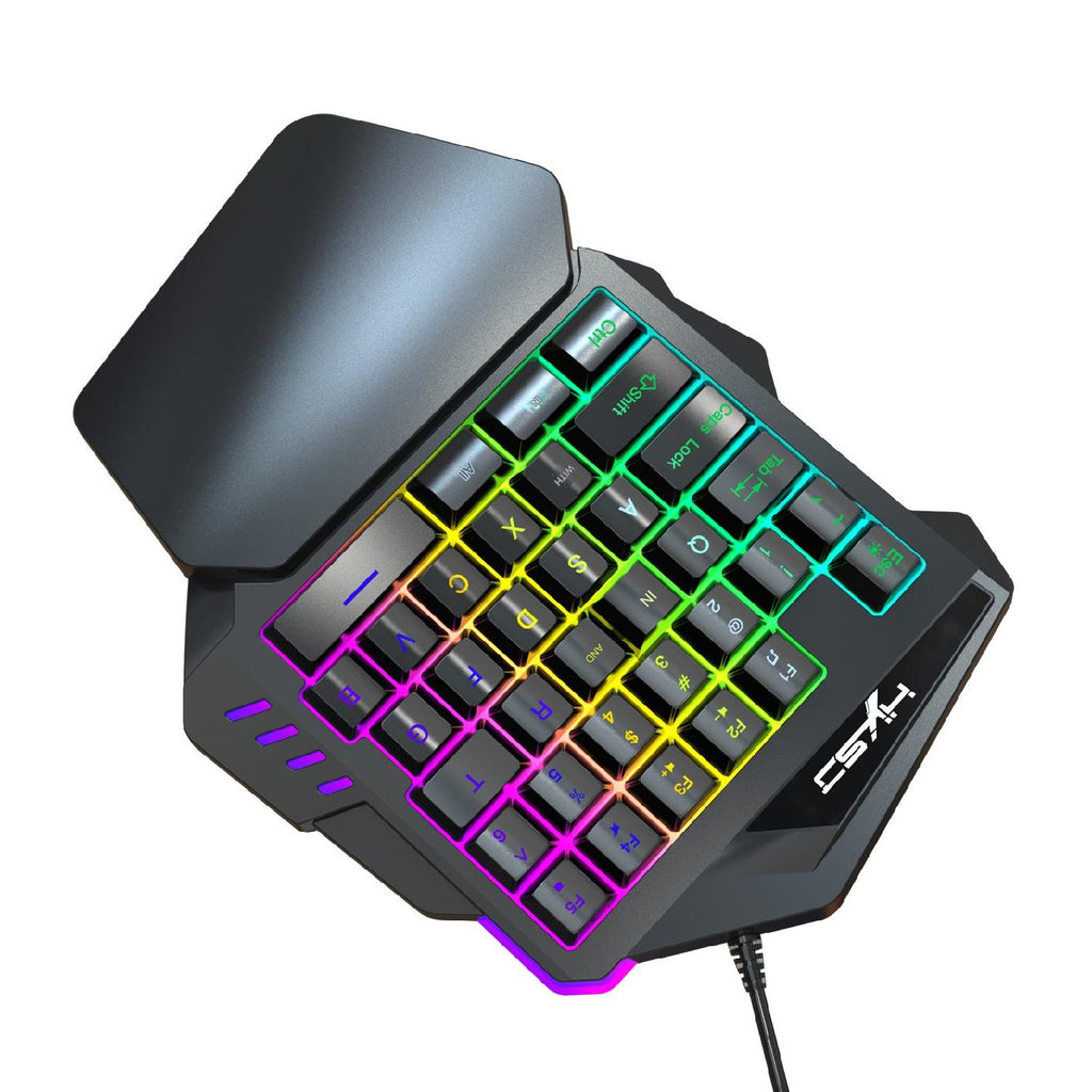 Image showcasing wrist support on the gaming keyboard