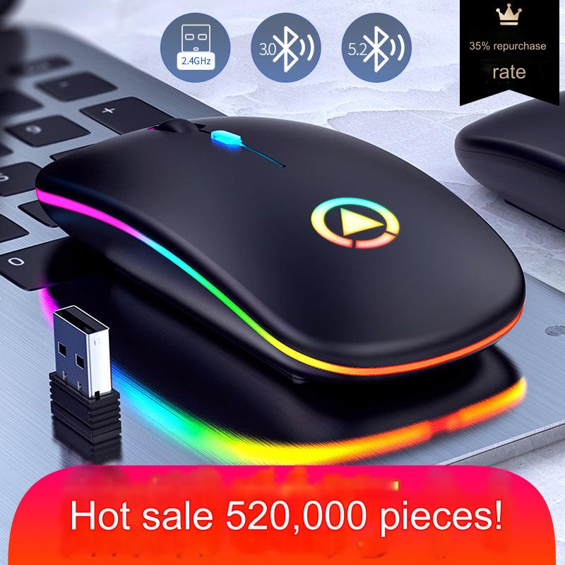 Silent Rechargeable Bluetooth Wireless Mouse side view