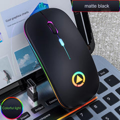 Silent Rechargeable Bluetooth Wireless Mouse ergonomic design