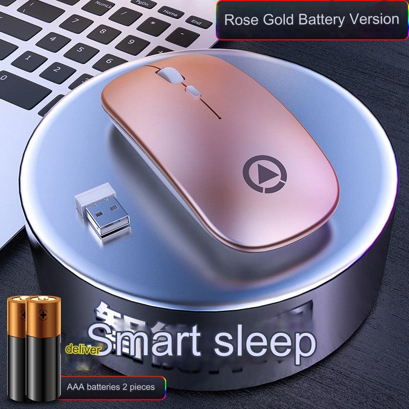 Silent Rechargeable Bluetooth Wireless Mouse on desk