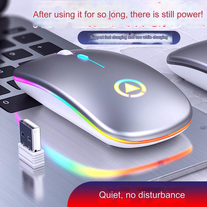 Silent Rechargeable Bluetooth Wireless Mouse on desk