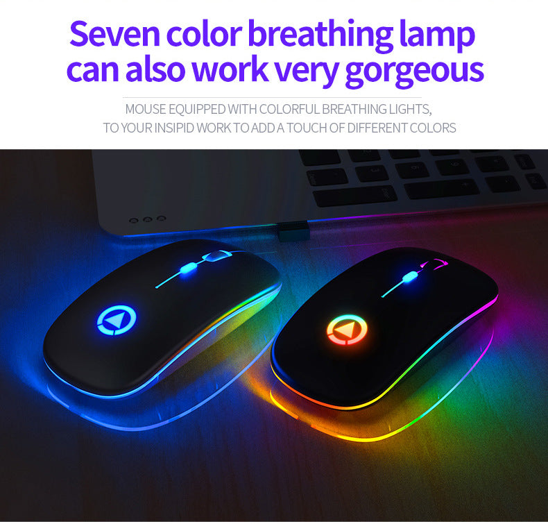 Silent Rechargeable Bluetooth Wireless Mouse functionalities