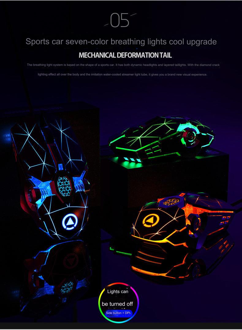 Ergonomic Gaming Mouse with cable length