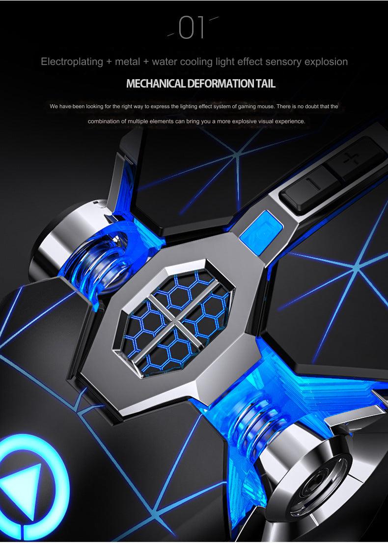 Ergonomic Gaming Mouse RGB lighting in action