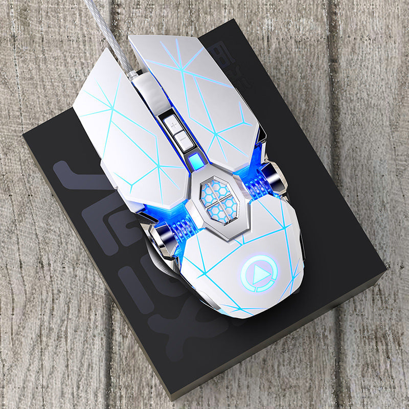 Ergonomic Gaming Mouse with hand for size comparison