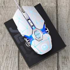 Ergonomic Gaming Mouse with hand for size comparison