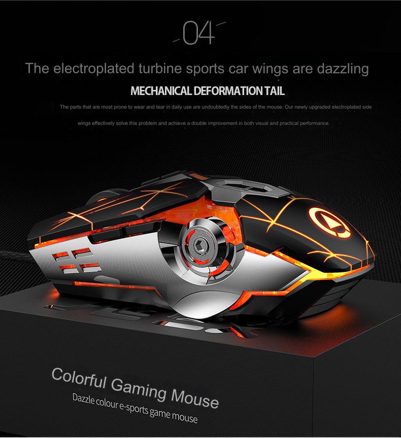 Ergonomic Gaming Mouse features close up