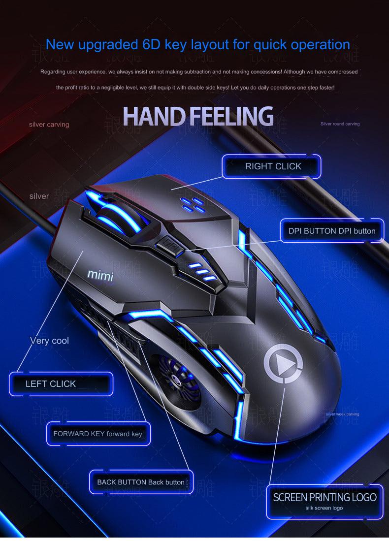 G5 Wired Gaming Mouse RGB lighting features