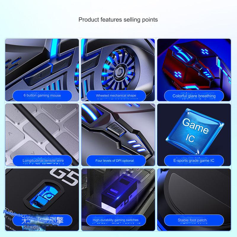 G5 Wired Gaming Mouse remote features